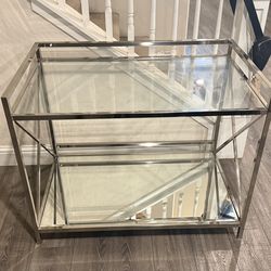 Chrome bar cart