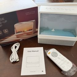 Sunrise Alarm Clock,White Noise Machine, Wake Up Light, Bluetooth Speaker