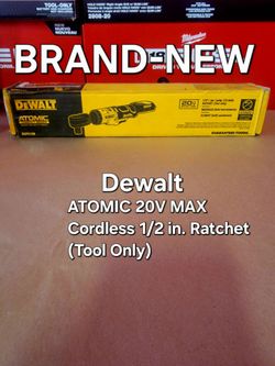 Dewalt ATOMIC 20V MAX Cordless 1/2 in. Ratchet (Tool Only)