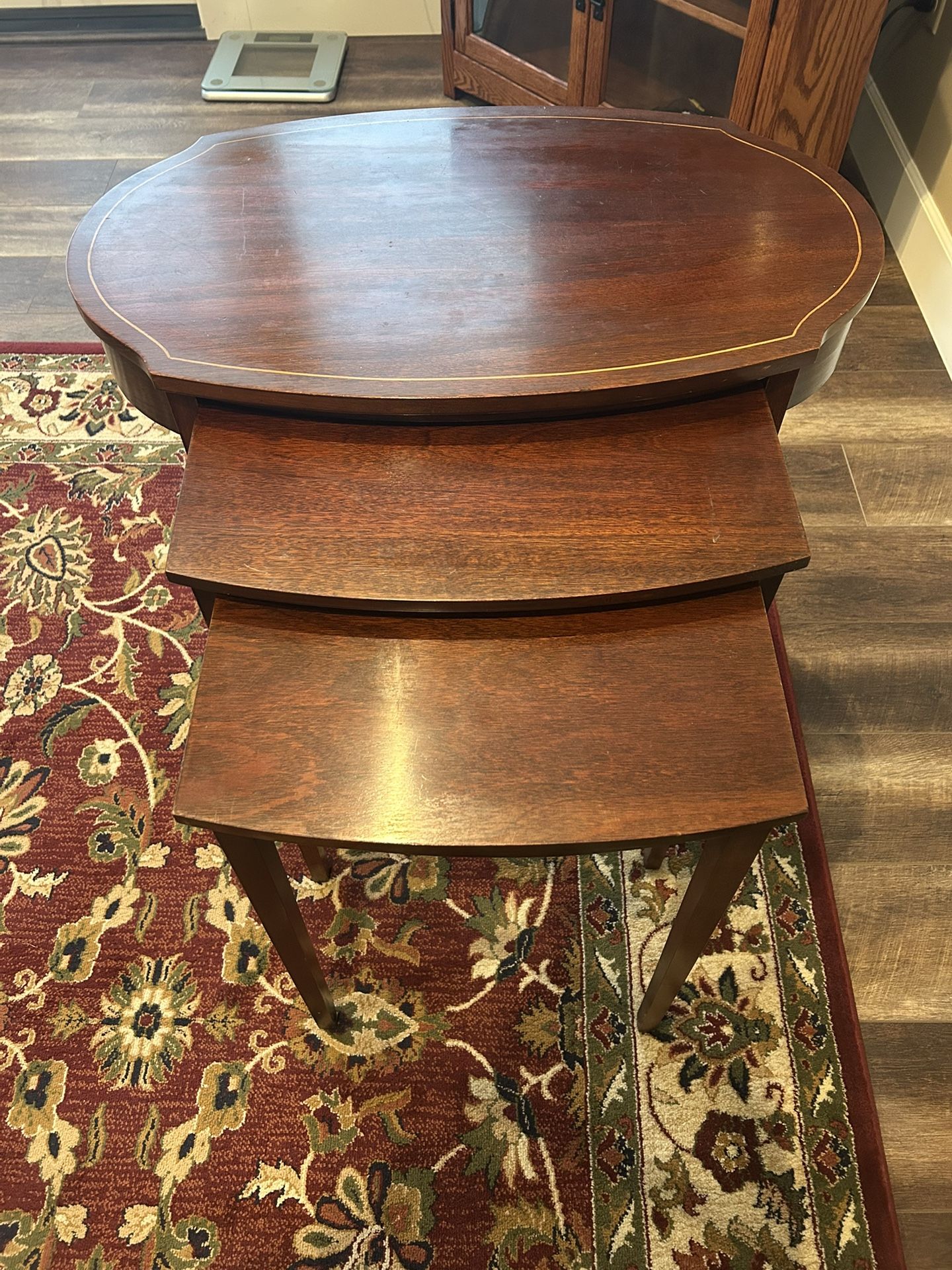 Mersman antique nesting tables
