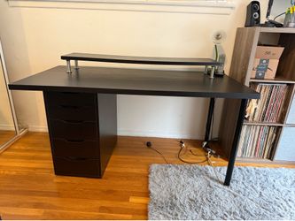 IKEA LAGKAPTEN / ALEX Desk with Drawer Unit & Riser