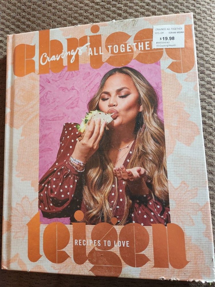 Hardcover Chrissy Teigen Cookbook -.Cravings all together.