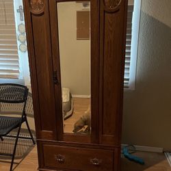 Armoire Wood Antique Style 