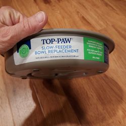 NEW Top Paw Slow Feeder Replacement Bowl