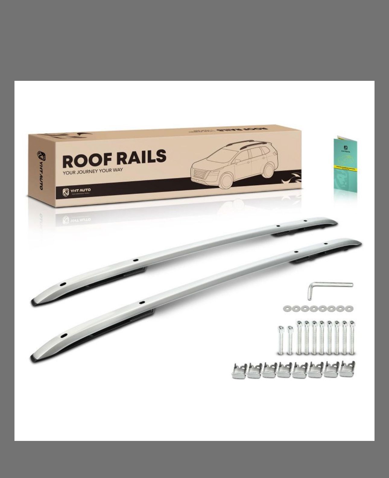 YHTAUTO Car Roof Rack Side Rails Compatible With Jeep Renegade 2015-2023