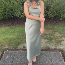 Sage Green Bridesmaid Dress from ANTHROPOLOGY 