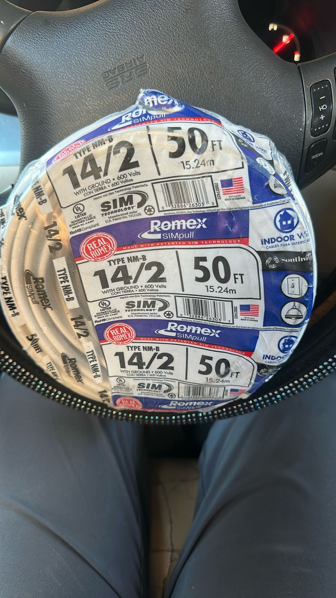 Romex 14-2 Type Nm-b 50 Ft Up To 600 Volts With Ground 