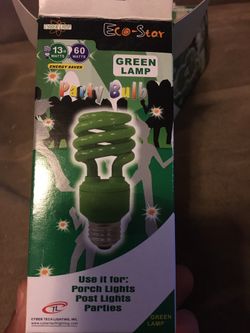 Green bulb, lamp ,light