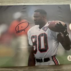 🔥 Andre “Bad Moon” Rison AUTOGRAPHED Atlanta Falcons 8×10 – Beckett Witnessed 🔥