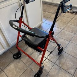 Drive Medical R800KD - RD Steel Rollator Walker
