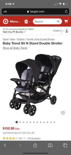 Baby Trend Sit And Stand Double Stroller