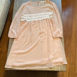 Light-pink Long-sleeved Dress