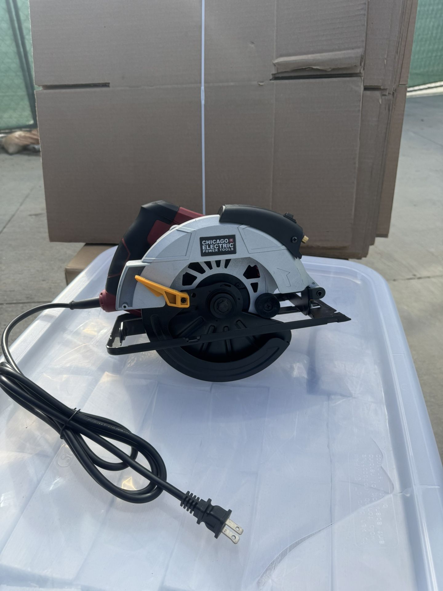 7 1/4" Circular Saw With Laser Guide System Chicago Electric