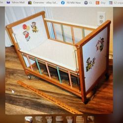 Vintage doll cribs 2025