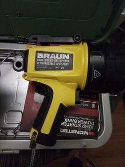 Braun 6000 Lumens Waterproof Rechargeable Spotlight
