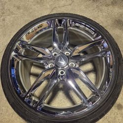 OEM Corvette Chrome Rim (20") Rear