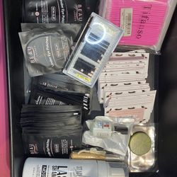 Lash supplies and Cart