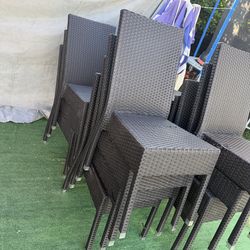 Patio chairs wicker $15