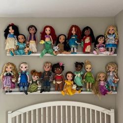 Huge Lot Of Disney Dolls And Plush Mixed Lot