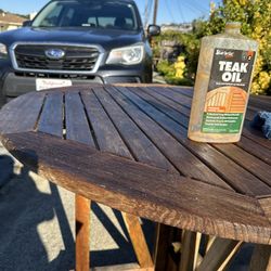 Teakwood Table & 4 Chairs