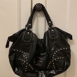 Black Leather Guess Bag