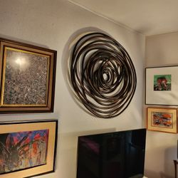 Large Scale Organic Modern Bentwood Wall Sculpture by Palacek