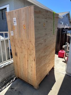 Free wood box crate