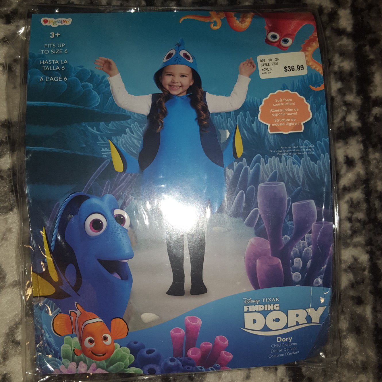 New Finding Dory Costume from Nemo 4 - 6