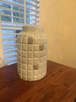Light Blue Ceramic Vase