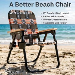 NEW WOVN BEACH BACKPACK CHAIR