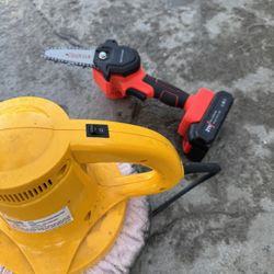 Mini Chainsaw And Buffer 40$ For Both 