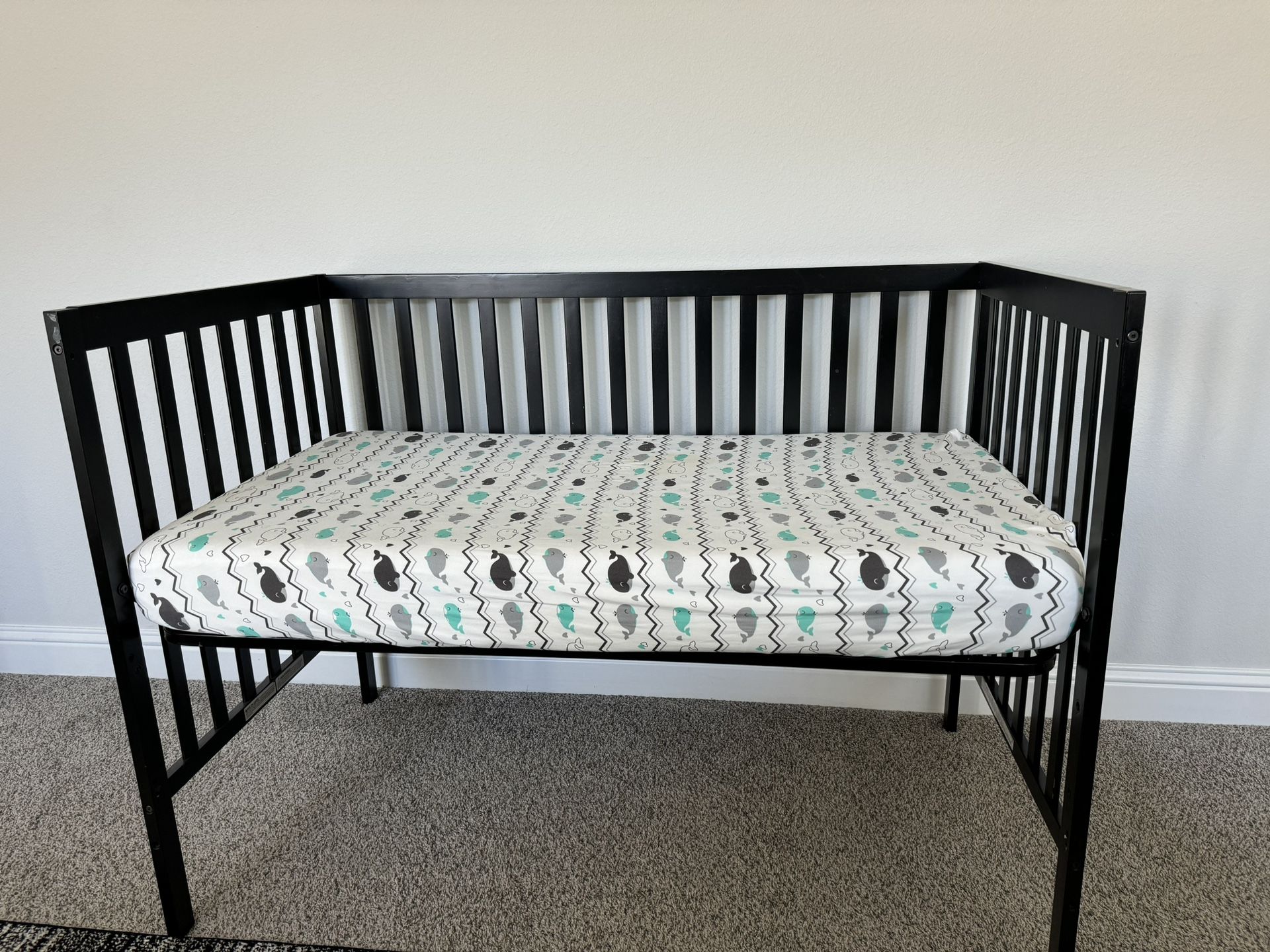 Crib Bed Frame With mattress
