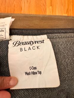 King BeautyRest Black Plush Pillow Top Matress