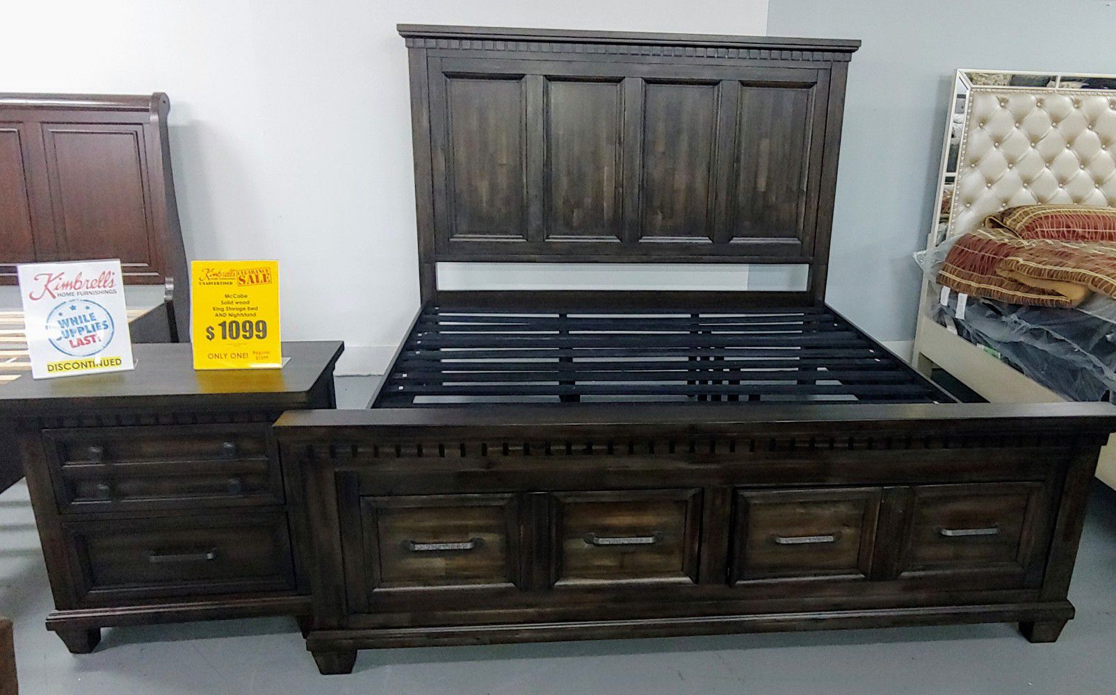 McCabe King Bed and Night stand