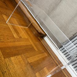 Clear Coffee Table 31x16.