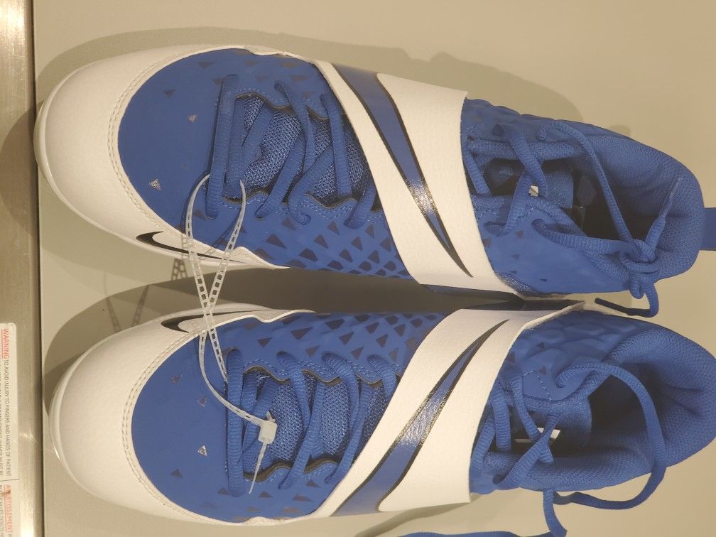 NIKE MENS FORCE ZOOM TROUT BLUE bASEBALL CLEATS 10.5