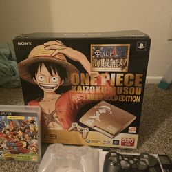 One Piece PS3 Gold Limited Edition Mint Open Box