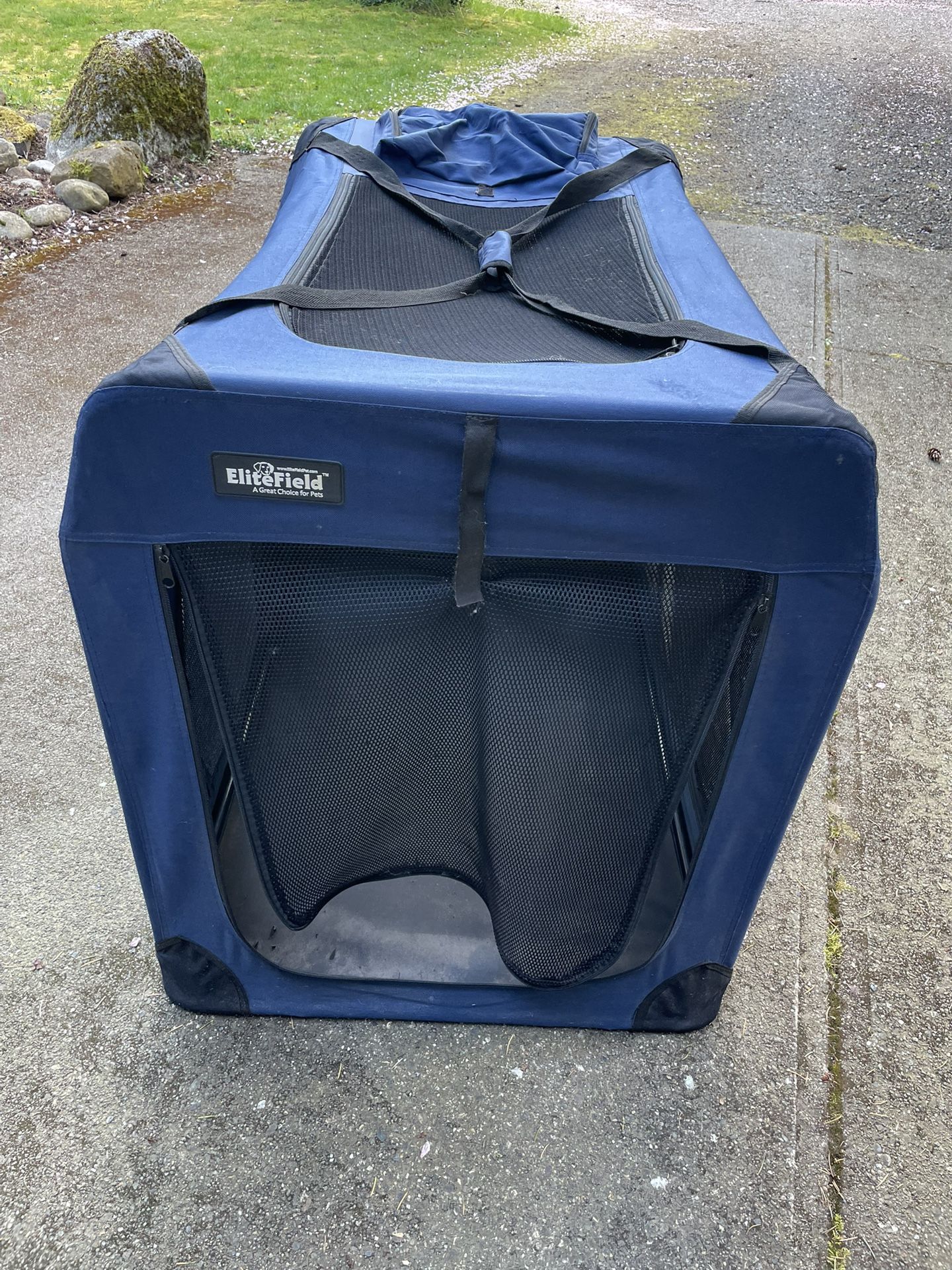Elite Field 3 Door Collapsible Portable Soft Sided Dog Crate
