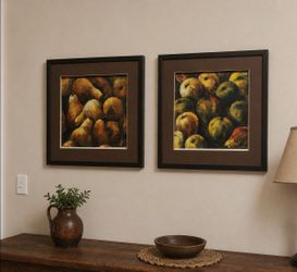 Framed Fruit Still Life Prints Set of 2