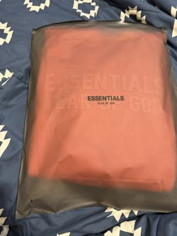 Essentials Hoodie Coral Small 100% Authentic 