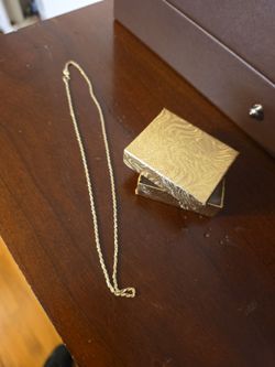 Real Gold 10k 16inch Rope Chain