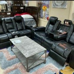 Party Time Power Recliner Sofa And Loveseat 