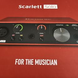 Focusrite Scarlett Solo 3rd Gen USB Audio Interface