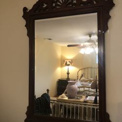 Chippendale Antique Mirror 