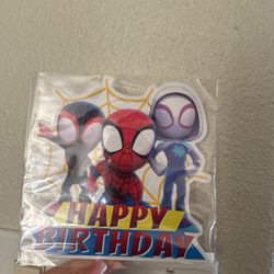SPIDEY AND FRIENDS CAKE TOPPER