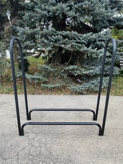 Outdoor Tubular Style 52" Steel Firewood Storage Rack / Log Rack