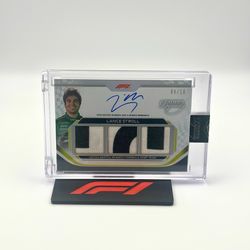 2024 Topps Dynasty F1 Lance Stroll Triple Patch Auto /10