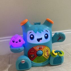 Fisher-Price Dance & Groove Rockit interactive musical toy with Smart Stages learning content for babies and toddlers