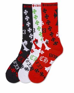 Chrome Hearts Crew Socks 3-Pack