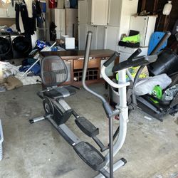 2 and 1 bicycle and Elliptical machine 